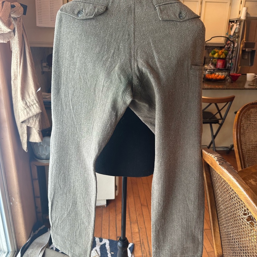 Mens Green Herringbone Pattern - image 2